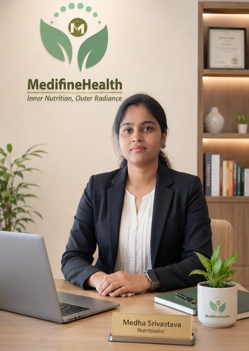 Portrait of Medha Srivastava, founder of MedifineHealth